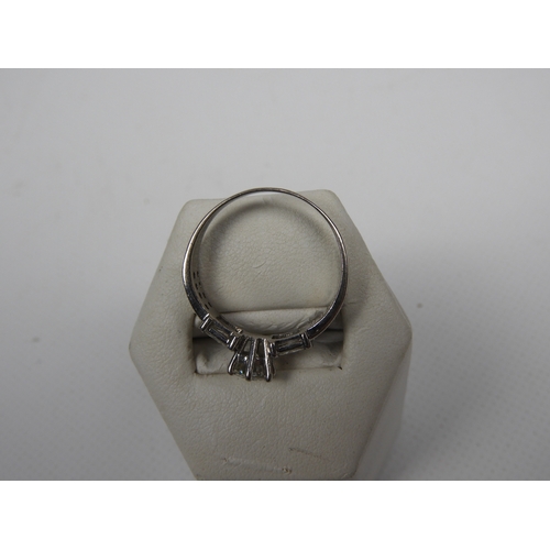 372 - 18ct White Gold Ring - Unidentified Stones