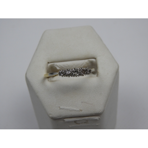 347 - 18ct Gold and Platinum Diamond Ring