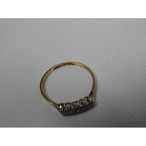 347 - 18ct Gold and Platinum Diamond Ring