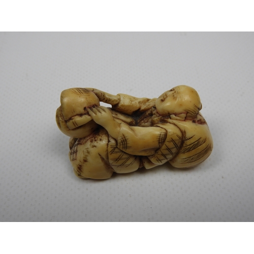 381 - Netsuke and Resin Buddha