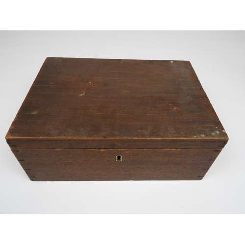 452 - Wooden Box and Contents - Ephemera