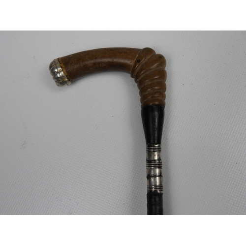 506 - Riding Crop with Sheffield Silver Mount