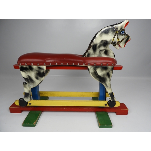 472 - Painted Wooden Child's Rocking Horse