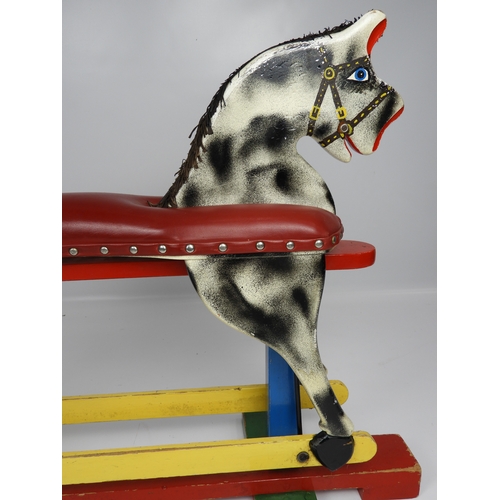 472 - Painted Wooden Child's Rocking Horse