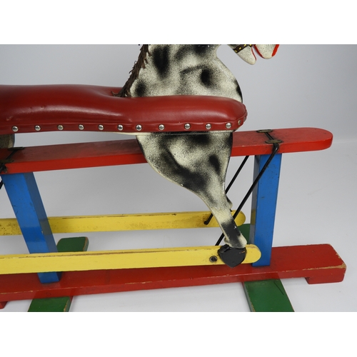 472 - Painted Wooden Child's Rocking Horse