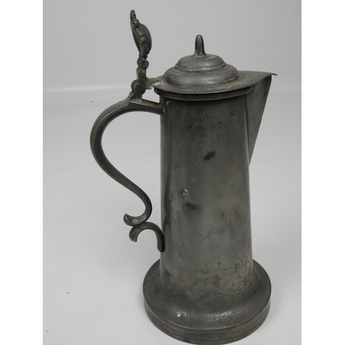 425 - 2x Pewter Water Jugs