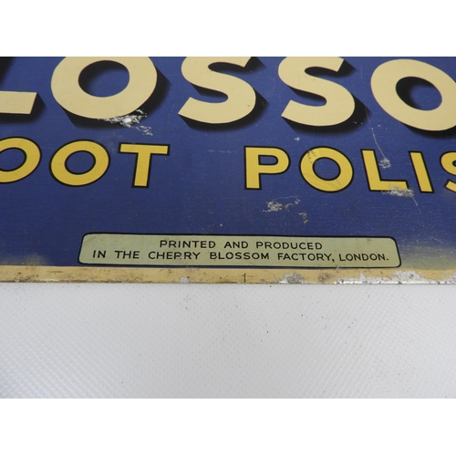 254 - 2x Advertising Signs - Cherry Blossom Boot Polish and Players Smoking Mixture