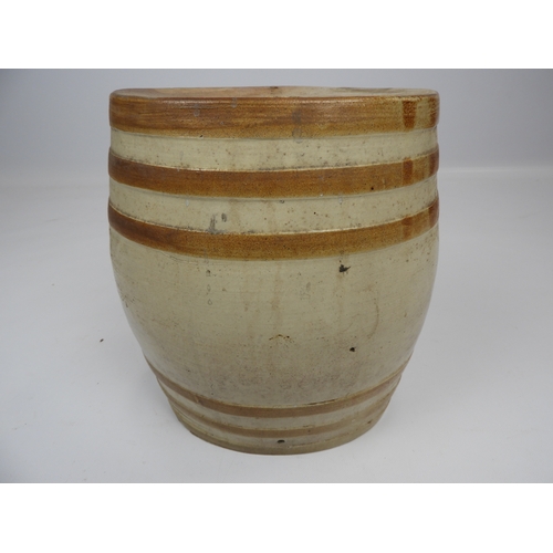 202 - Ceramic Whisky Barrel with Tap - Cracked