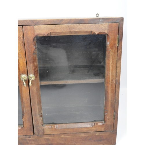 464 - Mahogany Glazed Two Door Cabinet