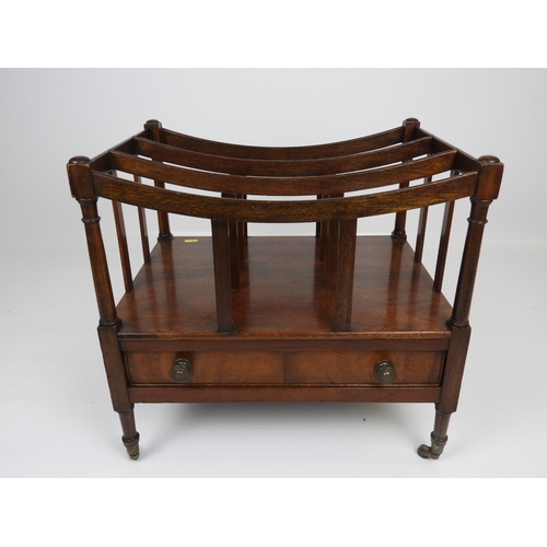 653 - Mahogany Canterbury with Drawer under