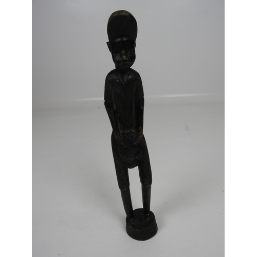 583 - Carved Treen Tribal Figure - 15