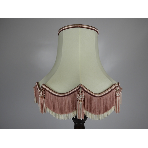 7 - Mahogany Lamp With Shade