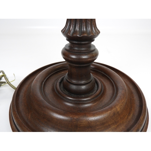 7 - Mahogany Lamp With Shade