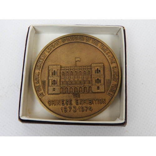 405 - Medal Commemorating The Chinese Exhibition at the Royal Academy London Sponsored by The Times