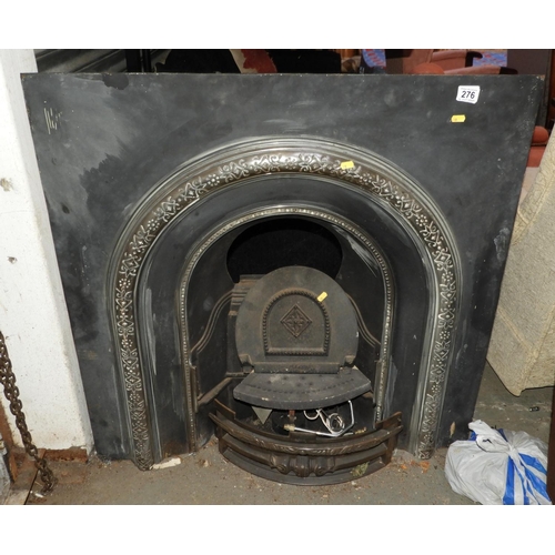 253 - Reproduction Cast Iron Fire Place with Gas Fitting