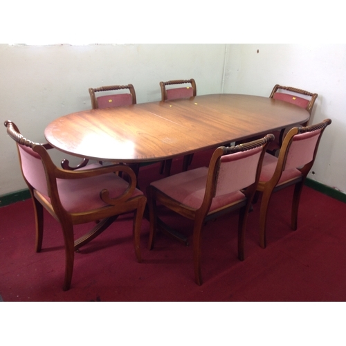 223 - Extending Dining Table and 6x Matching Chairs