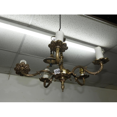 1546 - Five Branch Light Fitting