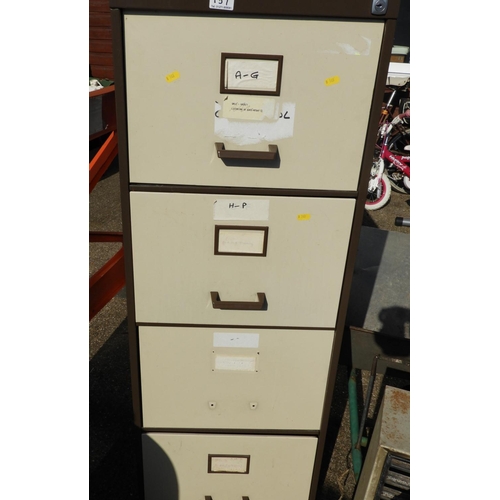 157 - Metal Filing Cabinet