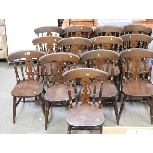 227 - Large Quantity of Fiddle Back Chairs