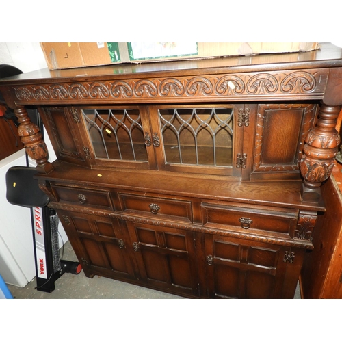 344 - Court Cupboard with Drawers and Cupboards under