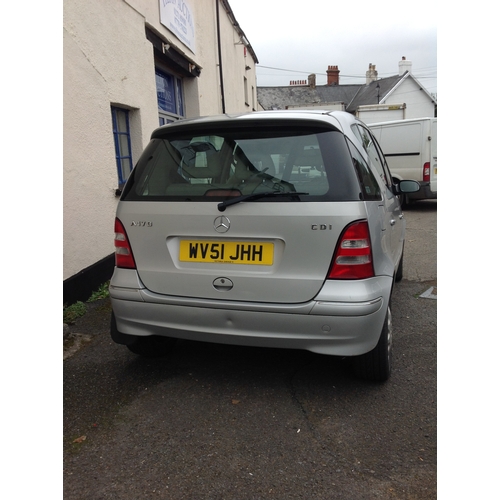 20D - Mercedes A Class - WV51 JHH - 1.7L Diesel - MOT JULY 19 - Mileage 113,440 - Full Leather Interior, H... 