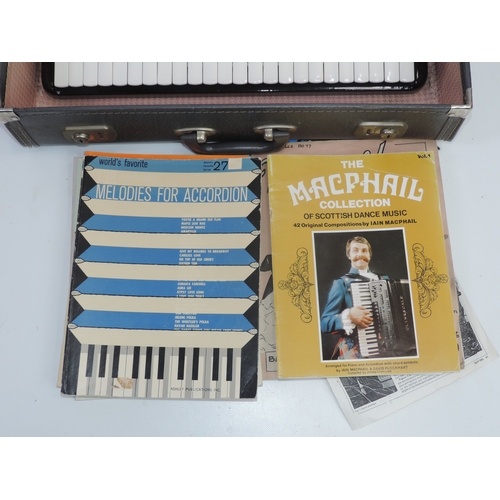 159 - Cased Hohner Verdi IIIM Accordion