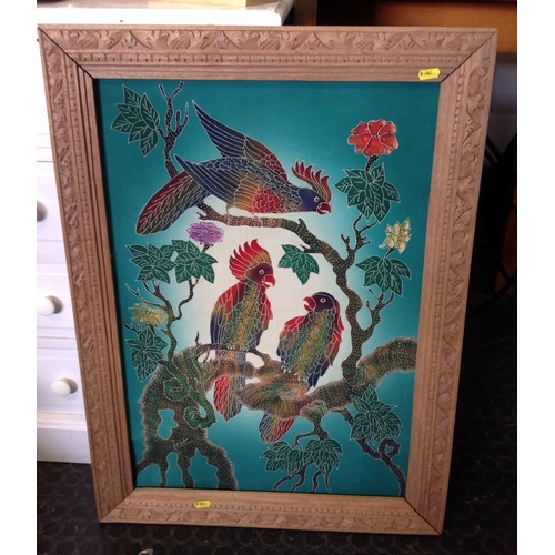 513 - Framed Silk Screen Canvas