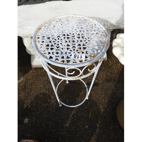 118 - Painted Metal Plant Stand