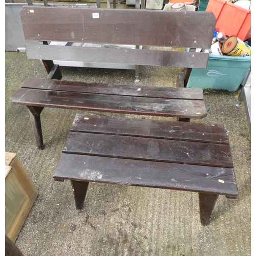 199 - Garden Bench and Table