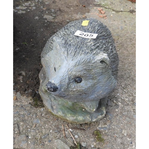 205 - Painted Hedgehog Garden Ornament