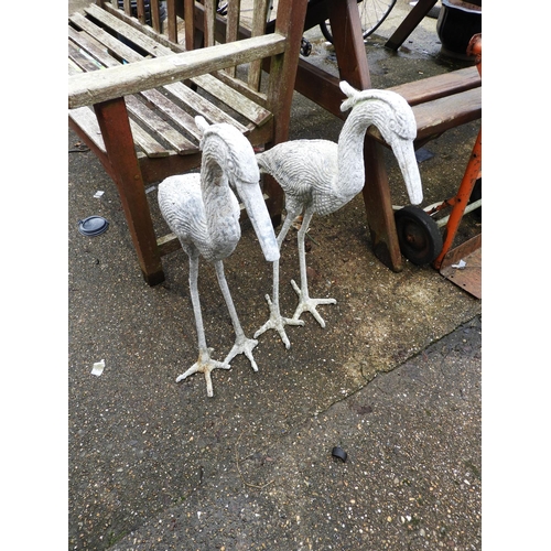 22 - Pair of Metal Decoy Herons