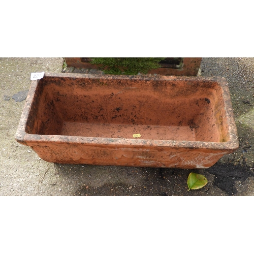 222 - Oblong Terracotta Garden Planter