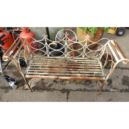 226 - Metal Garden Bench