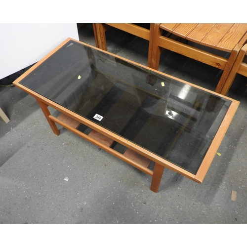 244 - Glass Top Coffee Table