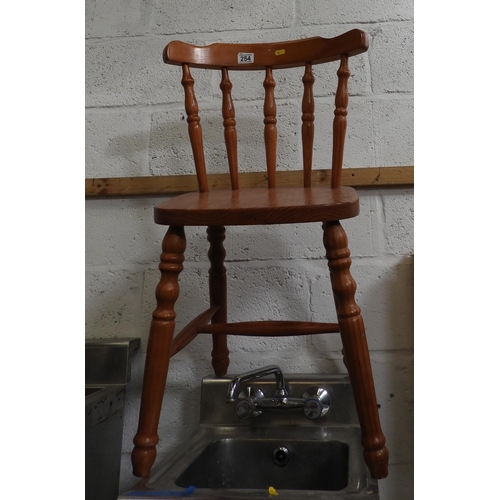 254 - Pine Spindle Back Chair