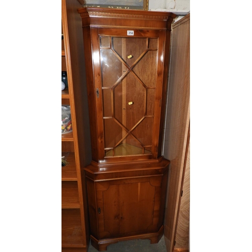 314 - Glazed Corner Cupboard