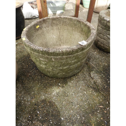 33 - Circular Concrete Garden Planter