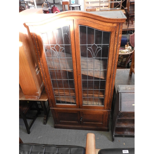 332 - Glazed Bookcase with Cupboards under