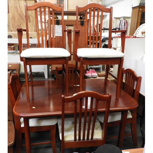 394 - Extending Dining Table with 6x Matching Chairs