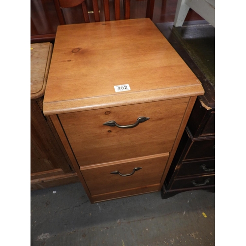 402 - Wooden Filing Cabinet