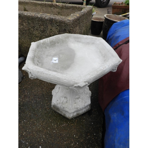 42 - Concrete Garden Bird Bath