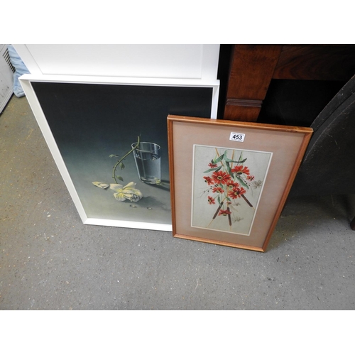 453 - 2x Framed Pictures