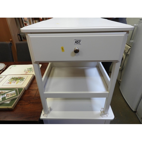 457 - Bedside Table with Drawer - to match previous lot