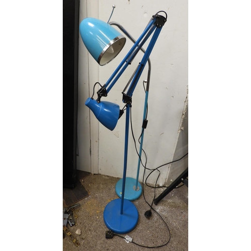 488 - 2x Tall Anglepoise Style Lamps