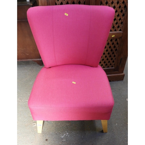 514 - Vibrant Pink Bedroom Chair