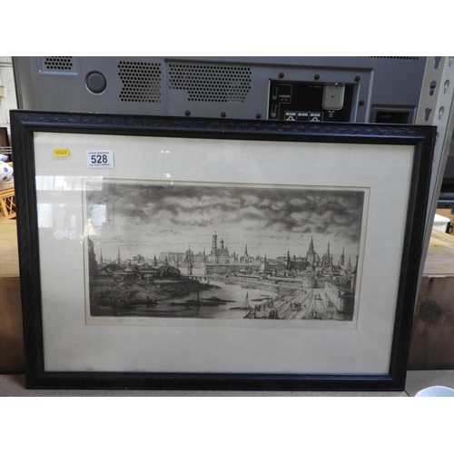 528 - Framed Engraving