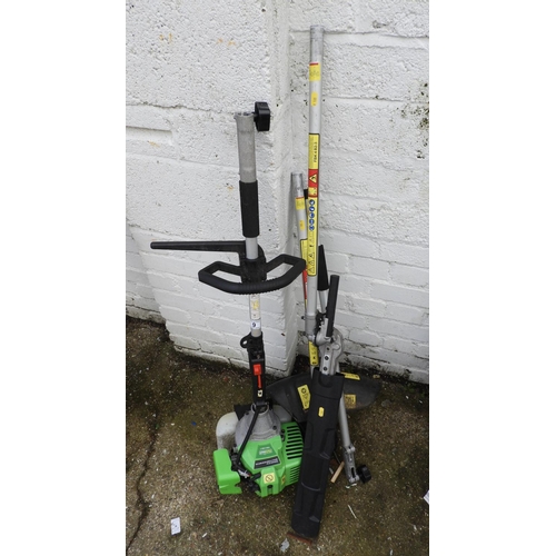 9 - Petrol Strimmer with Various Attachments