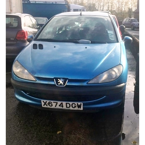 20E - Peugeot 206 - X674 DGW - Approx 108,000 Miles - MOT Expired