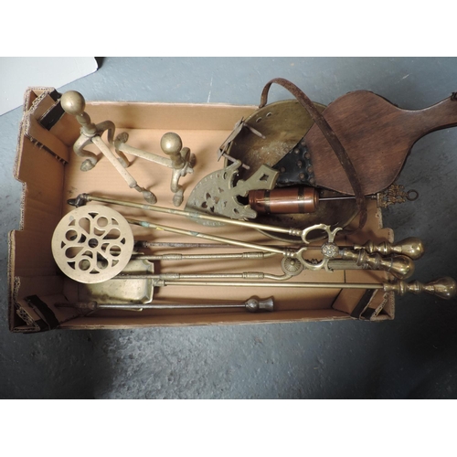 482 - Brass Fire Tools etc