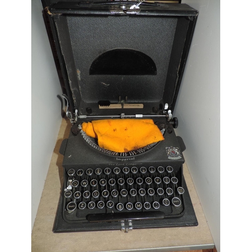 601 - Cased Imperial Typewriter